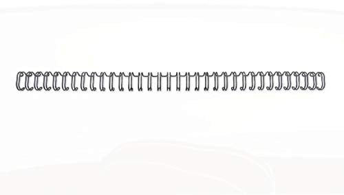 GBC WireBind Binding Wires, 11 mm, 100 Sheet Capacity, A4, Black, Pack of 100, RG810710