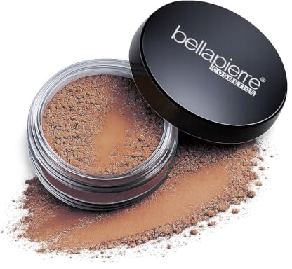 bellapierre Mineral Foundation SPF 15 - Loose Powder Foundation, Full Coverage Mineral Makeup with Matte Finish, Vegan, Cruelty Free, Hypoallergenic, Oil Free, Talc Free, 0.32 oz - Chocolate Truffle