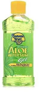 Banana Boat Aloe Vera Sun Burn Relief Sun Care After Sun Gel - 8 Ounce (Pack of 4)