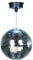 Ibiza - DISCO1-30 - 30cm Durchmesser Facettenkugel mit 18 LED Sockel und 20cm Kette - Batteriebetrieben