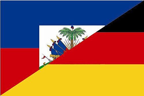 U24 Motorradflagge Haiti-Deutschland Fahne Flagge 20 x 30 cm
