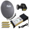 PremiumX Satelliten-Komplettanlage Fuba DAA 780 A Satellitenschüssel Alu Anthrazit 5/12 Multiswitch LNB F-Stecker, 1 SAT 12 Teilnehmer