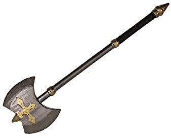 Hero's Edge G-L07 Doppelklinge Kampfaxt LARP aus Latex/Gummi/Schaumstoff