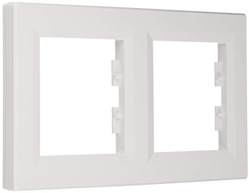 Schneider Electric EPH5800221 Schalter-Rahmen 2 Elemente, Weiß