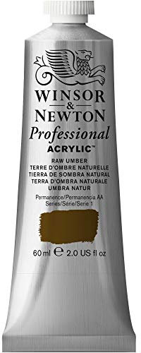 Winsor & Newton 2320554 60 ml Professional Acrylic Colour - Raw Umber, 60 ml (Pack of 1)