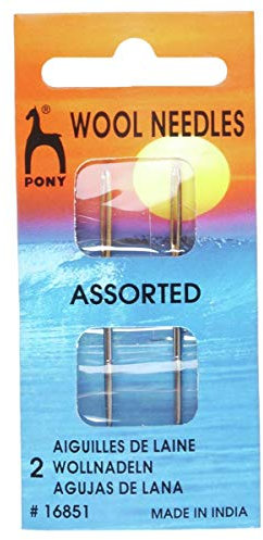 Pony Gold Eye Sewing Needles: Wool, Multi-Colour