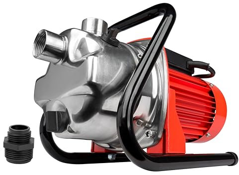 3/4 HP Stainless Steel Sprinkler Utility Pump - with Garden Hose Adapter