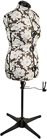 Verstellbare Schneiderpuppe Hollyhock Grau 8-Teilige | Mittel (M) [Größe EUR 44 bis 48]