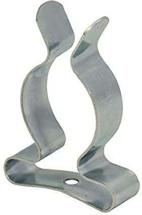 Merriway® BH01974 (5 Pcs) Tool Storage Terry Clip Spring Steel Bright Zinc Plated, 13 - 21mm (1/2 - 13/16 inch) - Pack of 5 Pieces