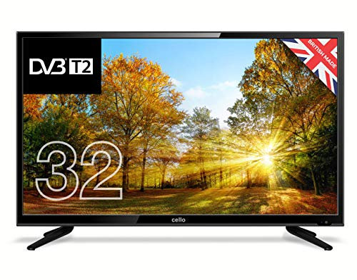 Cello C32227T2 32” HD Ready LED TV with built-in Freeview T2 HD – UK Made (Energy Class A)