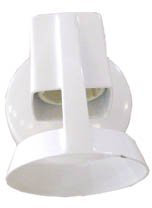 CristalRecord 001-2000-1-001 - Spot Arco IP20 50w GU10 incluse - Hauteur 12cm Diam. 8.6cm - blanc