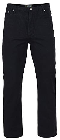 KAM Mens Plus Size Denim Jeans, Big & Tall Regular Fit Trousers, Comfortable Cotton Work & Activewear Pants for Men, UK Size - W40 to W60