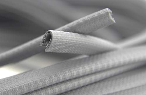 KS1-2G Kantenschutzprofil von SMI-Kantenschutzprofi - PVC Gummi Klemmprofil - Klemmbereich 1-2 mm - mit Stahleinlage - Kantenschutz - Grau - einfache Montage, selbstklemmend ohne Kleber (5 m)