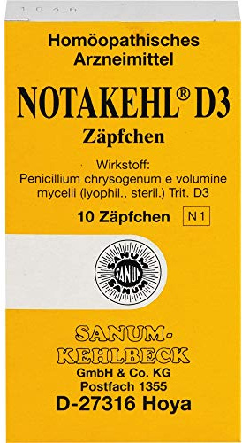 SANUM-KEHLBECK Notakehl D3 Zäpfchen, 10 St. Zäpfchen