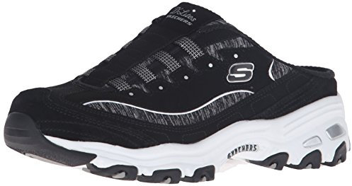 Skechers D'lites Resilient, Zapatillas de Moda Mujer, Negro/Blanco, 38 EU