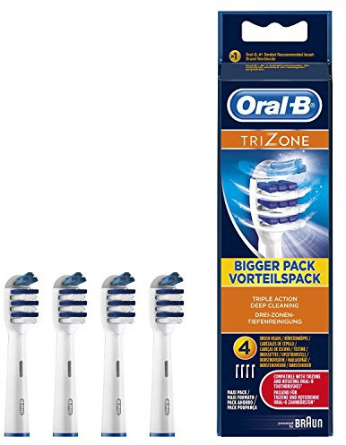 Braun Oral-B TriZone Zahnbürstenköpfe für elektrische Zahnbürsten, 4 Stück