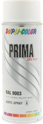 DUPLI-COLOR Lackspray Prima 400ml, signalweiß glänzend/RAL 9003