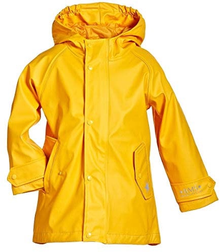 BMS Kinder Regenmantel - 100% wasserdicht - gelb - 122