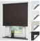 Liedeco® Rollo, Kettenzug-Rollo / 202 x 180 cm, Braun/Thermo-Beschichtung, Verdunkelnd, Blickdicht, Variable Montage
