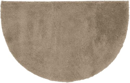 Erwin Müller Duschvorlage, Duschmatte Kefalonia rutschhemmend Taupe Größe 50x80 cm - für Fußbodenheizung geeignet, dichter, Flauschiger Floor (weitere Farben)