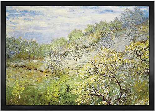 1art1 Claude Monet Apfelbäume In Blüte, 1873 Fußmatte Dekomatte Innenbereich | Design Türmatte 70x50 cm