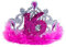 Sweet 16. Tiara mit rosa Federn