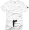 Pistole im Gürtel Karneval Fasching Verkleidung Kostüm - T Shirt #413, Größe:XXL, Farbe:Weiß
