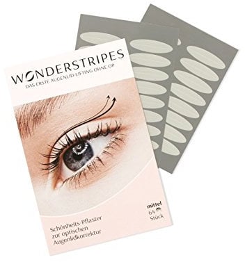 Wonderstripes Augenlid Pflaster, transparent, Größe M