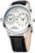 FENKOO Herren-Business-Stil Zwei Zeitzonen Lederband Quarz-Armbanduhr (farbig Sortiert)