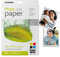 COLORWAY hoch glänzend Fotopapier Selbstklebend 50 Blatt DIN A4 115g/m² Etiketten Sofort Trocken Wasserfest für alle Tintenstrahldrucker InkJet Fotoqualität Druck