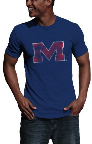 NCAA Mississippi Ole Miss Rebels Vintage Logo Tee Shirt, Herren, Mississippi Rebellen, Large