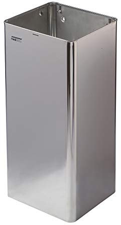 All Care 11074 Dutch Bins Hoch Glanz Edelstahl Offener Abfallbehälter, 80 Liter