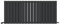 iBathUK Apex Horizontal Radiator, Double Flat Panel Radiators, 600x1368mm Slim Radiator for Bathroom,Kitchen,Living Room- Anthracite