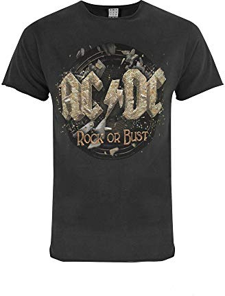 Amplified Official Mens AC/DC Comics Rock Or Bust T-Shirt