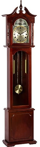 STILISTA Retro Regulator Standuhr Europa, 188 x 42,5 x 19 cm