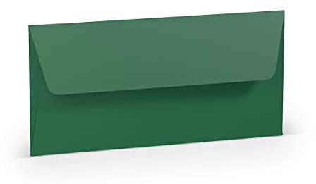 Paperado DL Lined Tissue Envelope - Forest Green (Pack of 5)