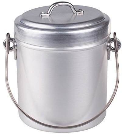 Pentole Agnelli Casserole Lait avec Couvercle et Manche à Anse, Aluminium 10 cm Aluminium