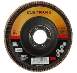 3M(TM) Cubitron II Fächerscheibe 967A, T29 Giant (verschiedene Größen und Körnungen), 4-1/2 in x 7/8 in, 10