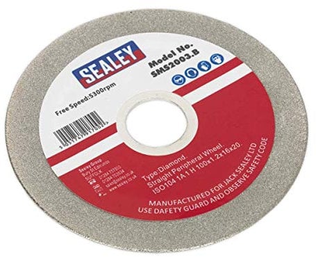 Sealey SMS2003 Saw Blade Sharpener, Bench Mounting, 110W, Grey