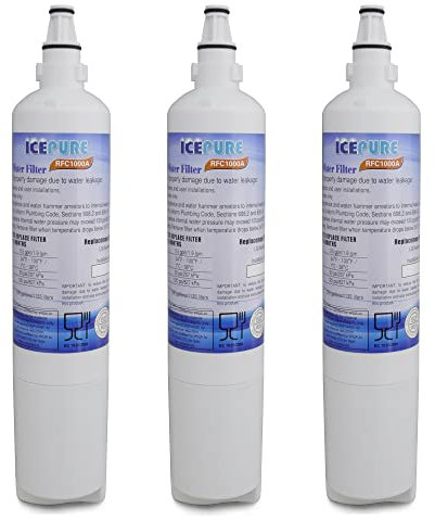 3 Pack LG LT600P 6 month 300 Gallon Capacity Replacement Refrigerator Water Filter RFC1000A