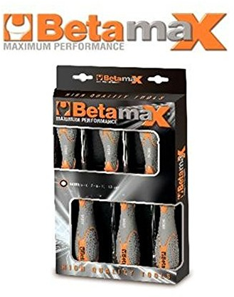 Beta 9430026 Model 943 BX/D6 Set of 6 Hi-Torque Hexagon Nut Spinner with Bi-Material Handles
