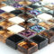 Glas Marmor Mosaik Fliesen Bunt Mix 15x15x8mm