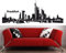 wandtattoo-factory Skyline Frankfurt - 100 x 38cm - Farbe: Schwarz