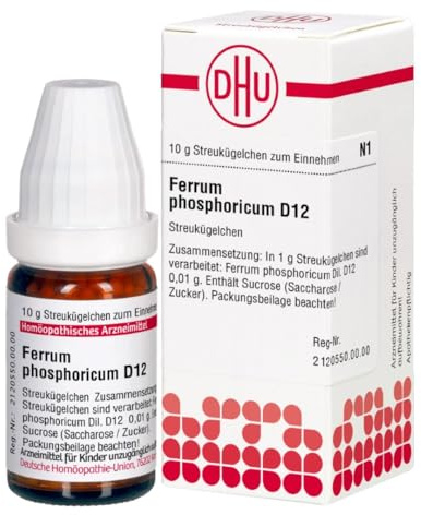 DHU Ferrum phosphoricum D12 Streukügelchen, 10 g Globuli