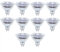 NCC-Licht 10 x Halogen Leuchtmittel 50W GU5,3 MR16 12V FL 50 Watt Lampe 38°