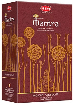 HEM Mantra Masala Räucherstäbchen – Masala Agarbatti Stäbchen – 12 Stück…