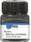 KREUL 77278 - Acryl Metallicfarbe, 20 ml Glas in anthrazit, glamouröse Acrylfarbe mit Metalliceffekt auf Wasserbasis, cremig deckend, schnelltrocknend und wasserfest