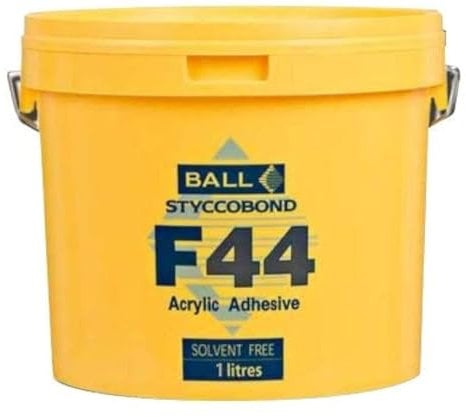 F BALL - F44 - Vinyl & PVC Backed Carpet Acrylic Adhesive (1ltr)