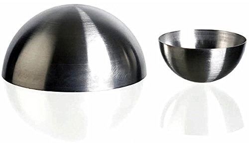 Matfer Bourgeat Stainless Steel Half Ball / Round Baking Molds, 3.18, 6PK 340403