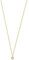 XENOX XS7283G Damen Collier Silver Circle gold Sterling-Silber 925 Gold weiß Zirkonia 45 cm